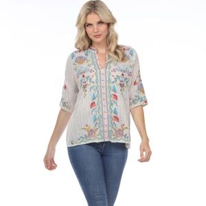 Johnny Was Top | Easy V-Neck